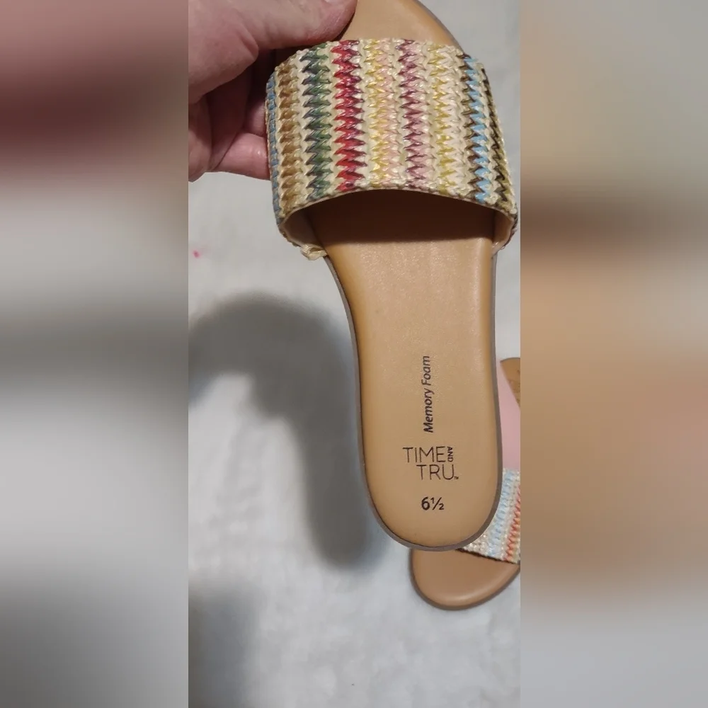 Time and Tru Cream Tan Espadrilles